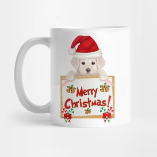 Merry Christmas Yellow Labrador Retriever Puppy! Especially for Lab owners! Mug